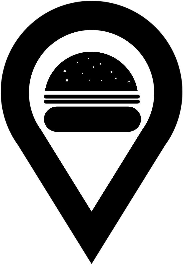 Burger Location Pin Icon