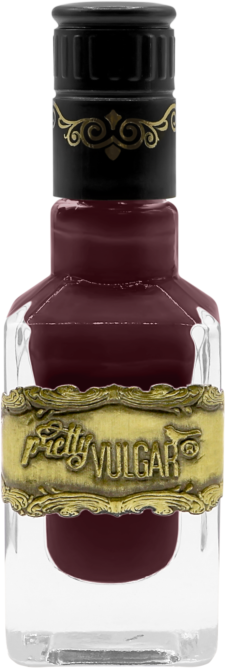 Burgundy Nail Polish Bottle