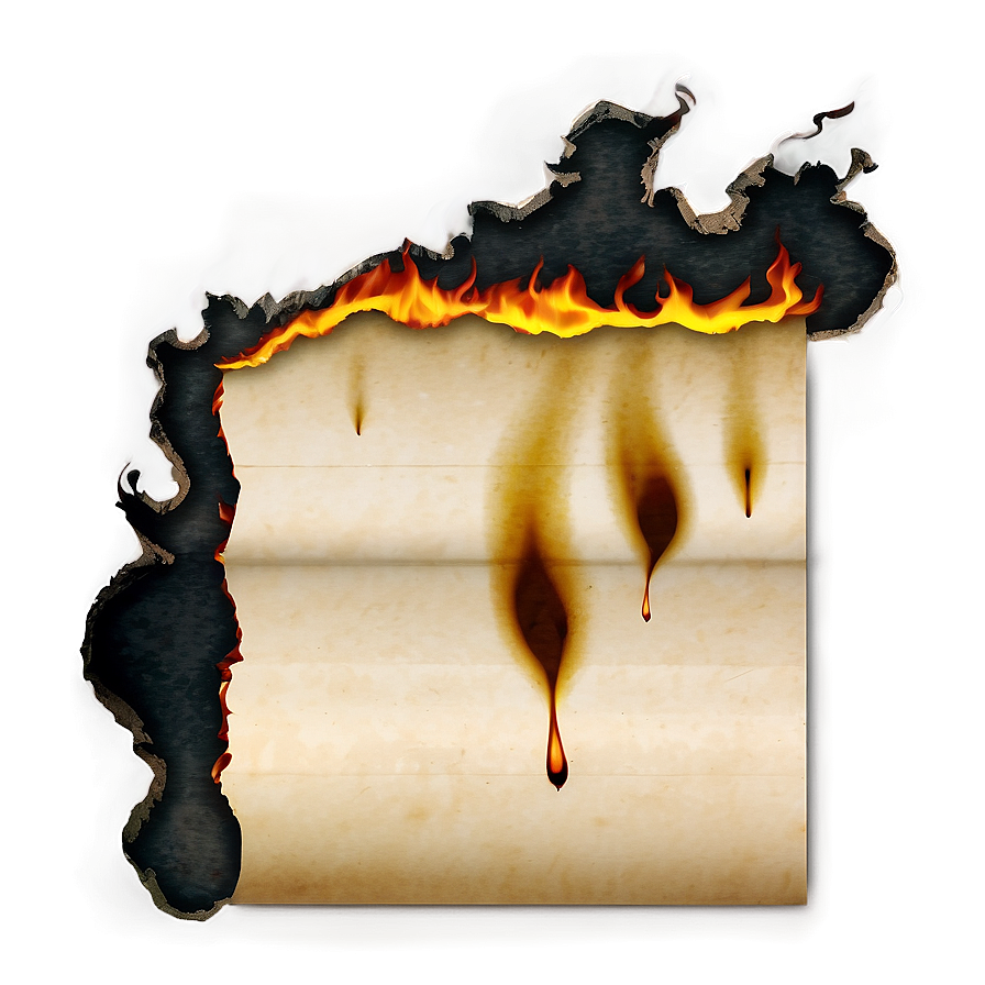 Burned Paper Sheet Png 06122024