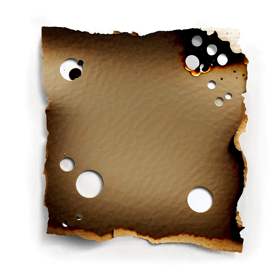 Burned Paper With Holes Png Oyt24