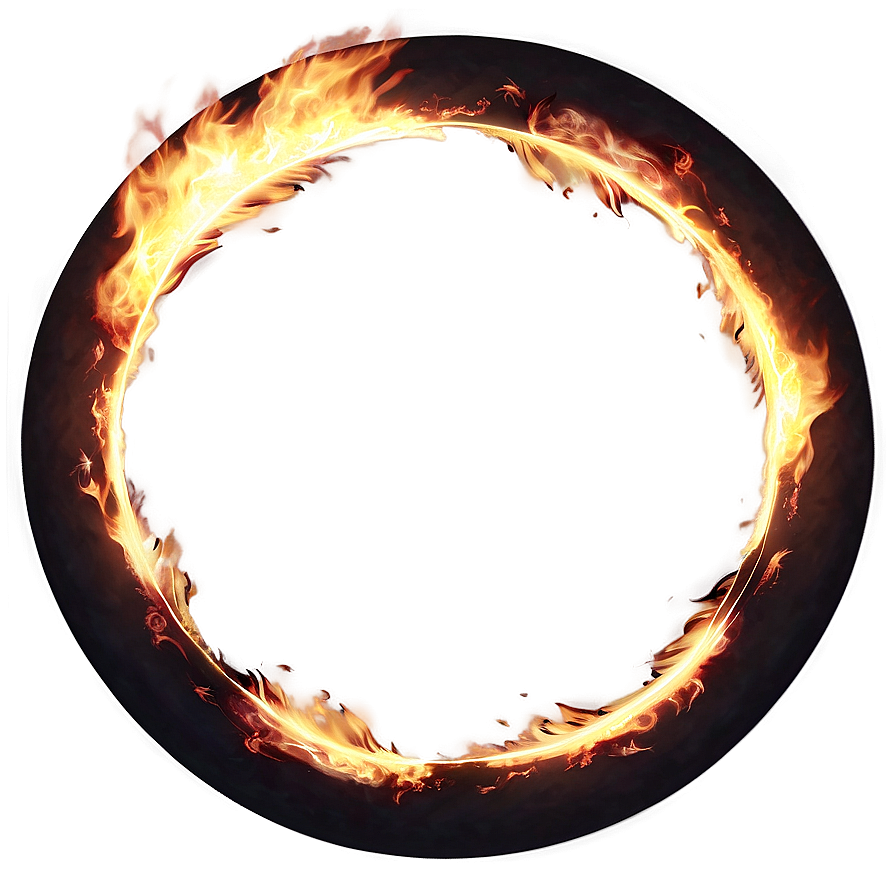 Burning Circle Design Png Gcp13