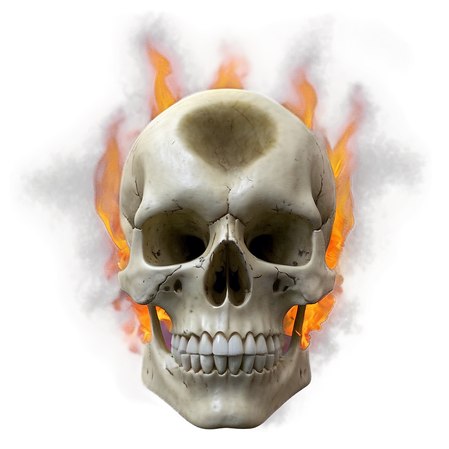 Burning Gaze Skull Png 06252024