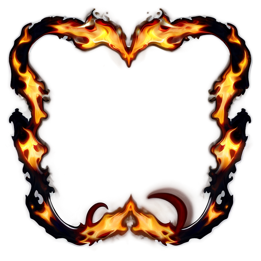 Burning Halo Border Png Egi82