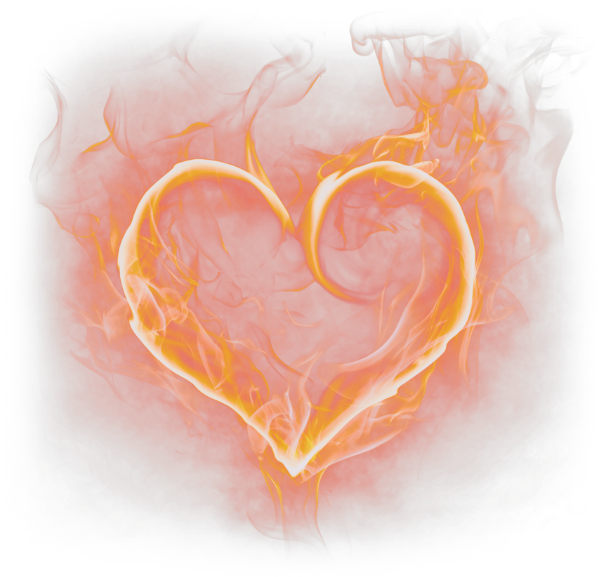 Burning Heart Flames