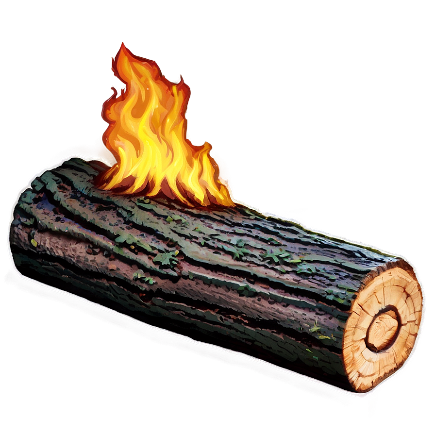 Burning Log Png 24