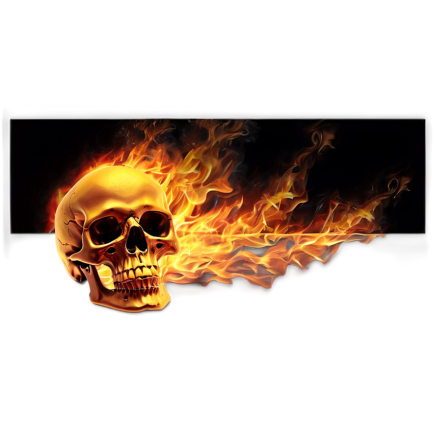 Burning Skull Graphic Png Wlm