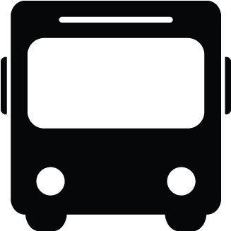 Bus Icon Simple Black