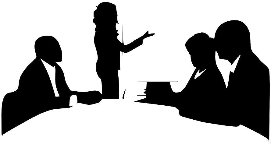 Business Meeting Presentation Silhouette