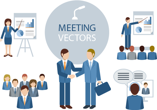 Business Meeting Vectors Collection