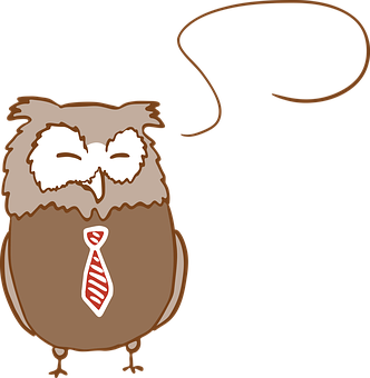 Business Owl Cartoon
