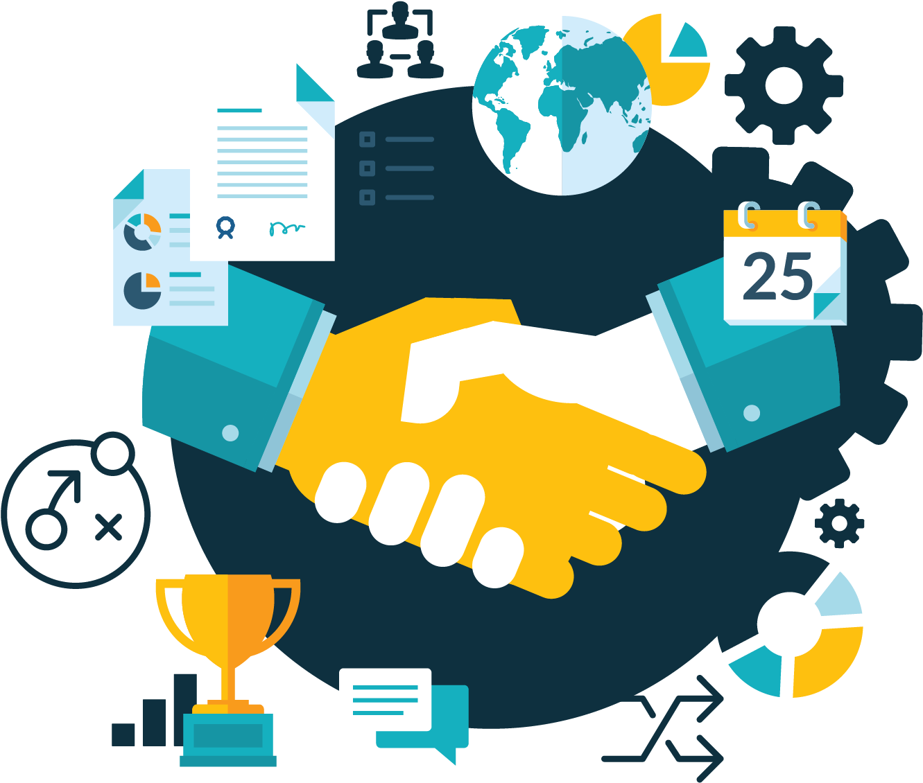 Business Partnership Handshake