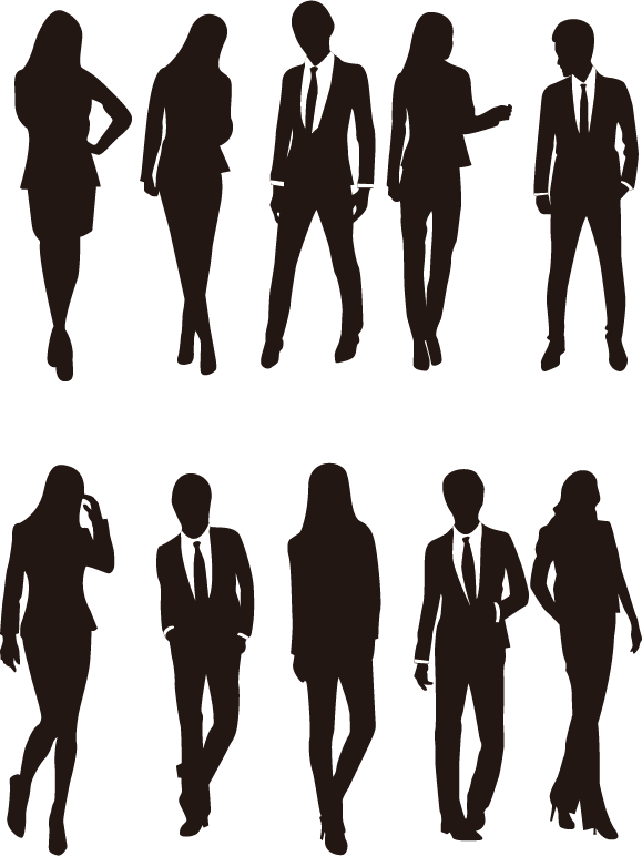 Business People Silhouettes Collection