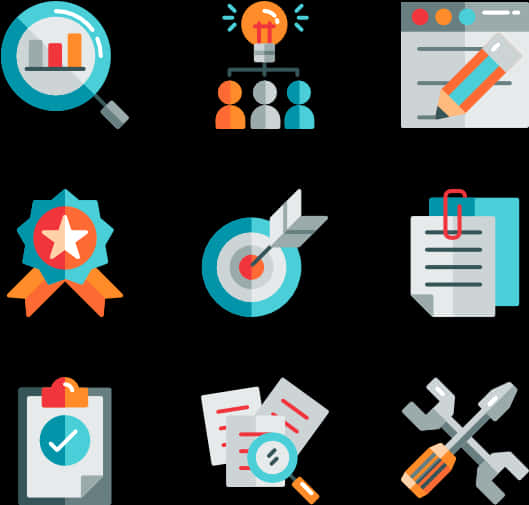 Business Performance Icons Set