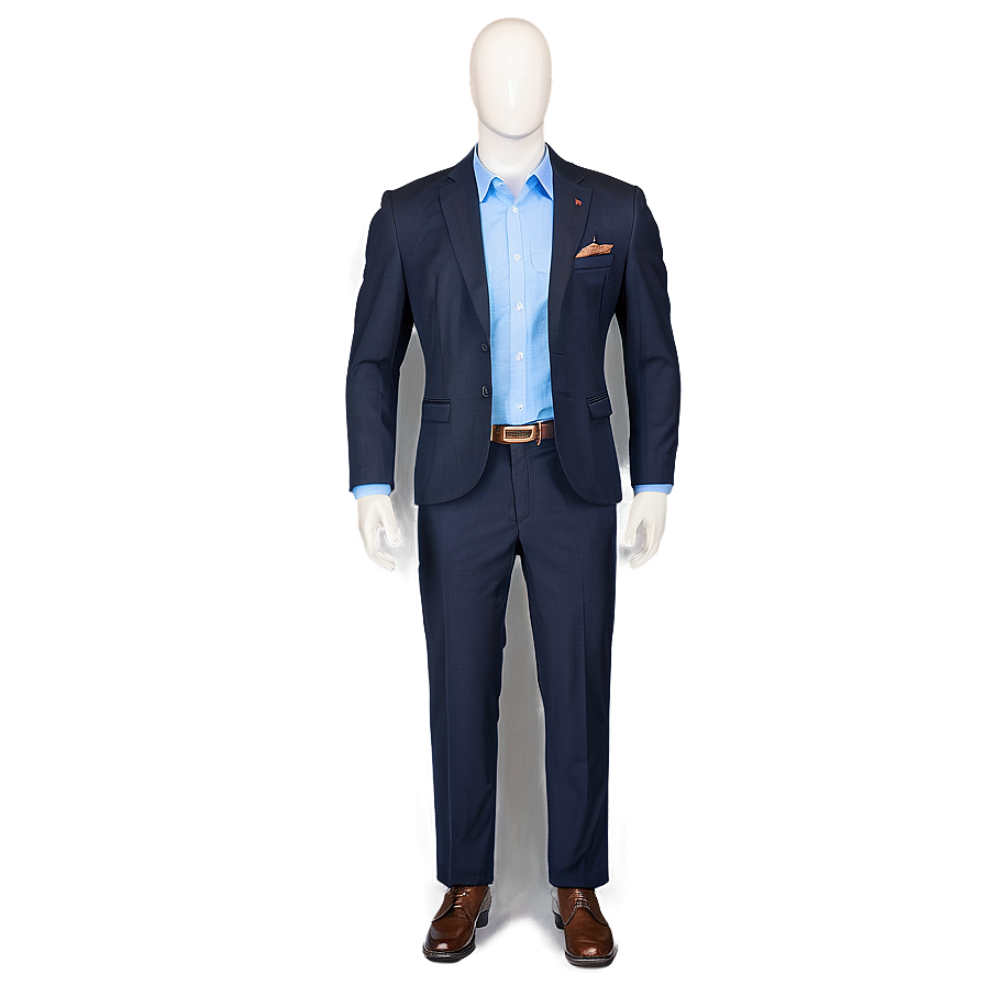 Business Suit With Pocket Square Png Puv68