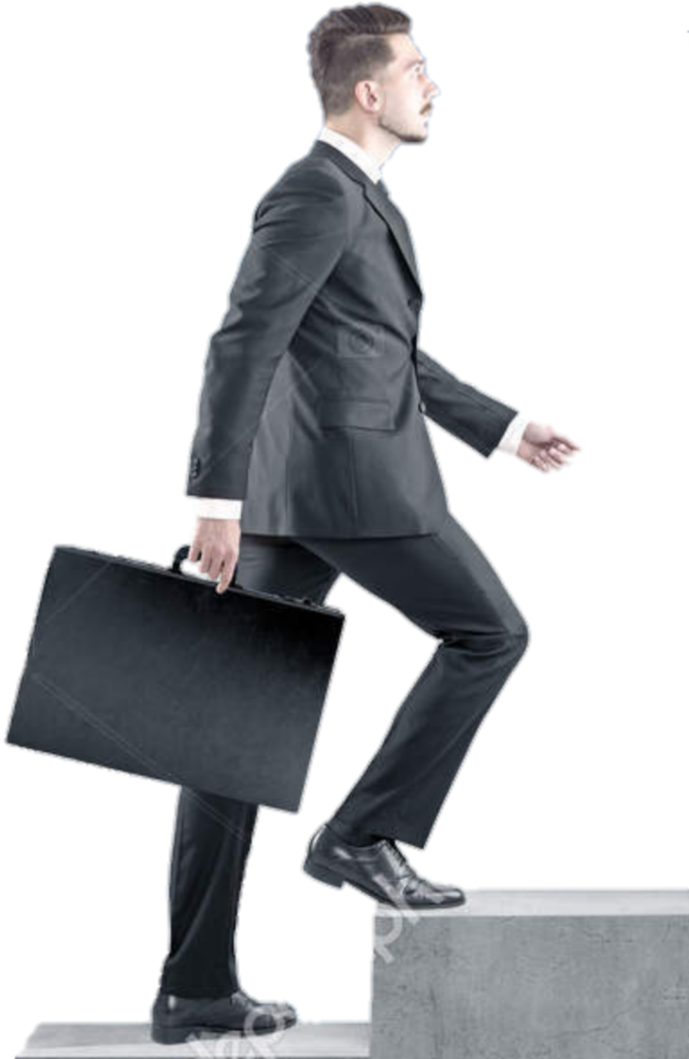 Businessman Ascending Stairs