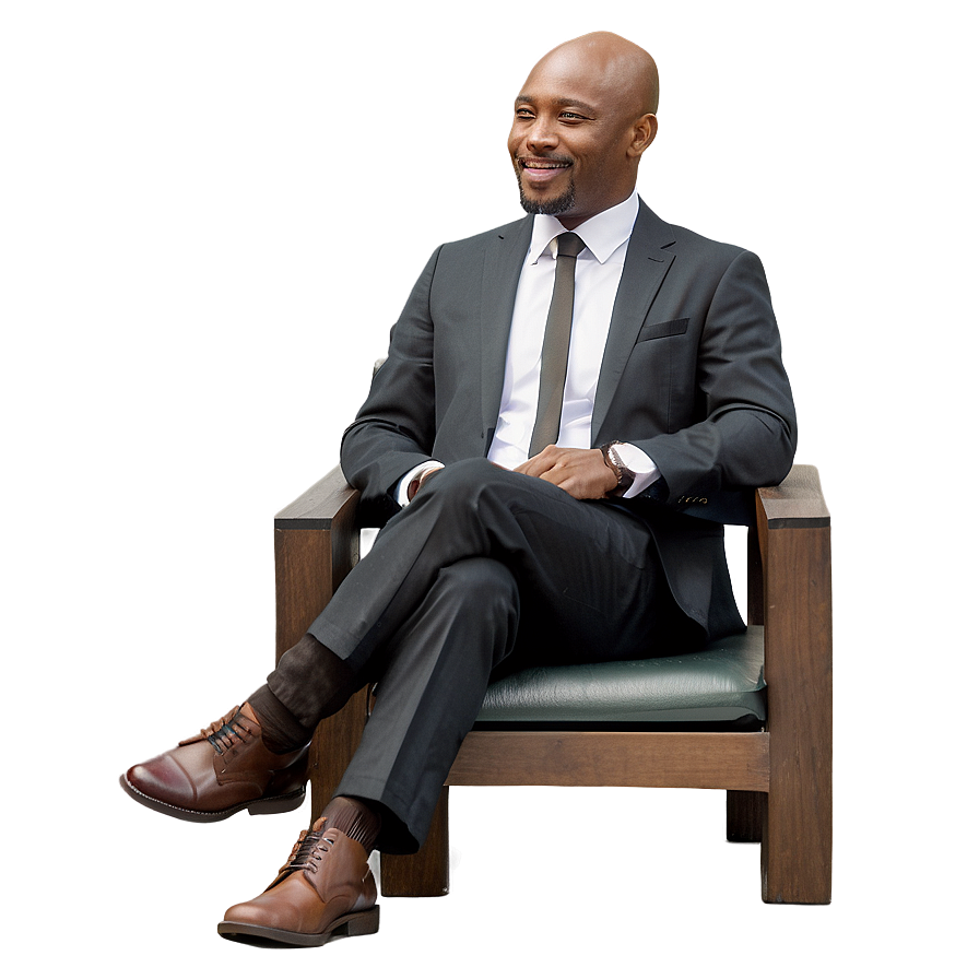 Businessman Sitting Png 06122024