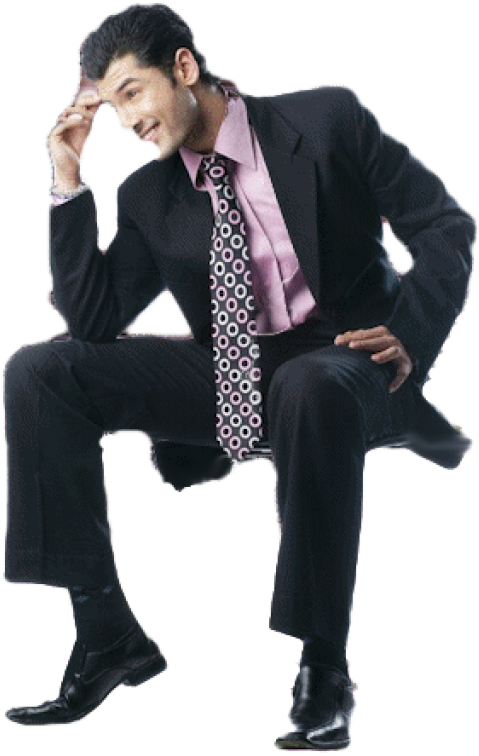 Businessman Thinking Pose