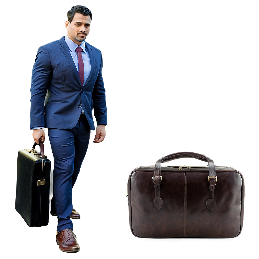 Businessman With Briefcase Png Bqw