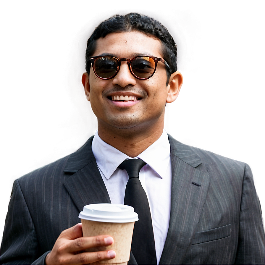 Businessman With Coffee Png 95