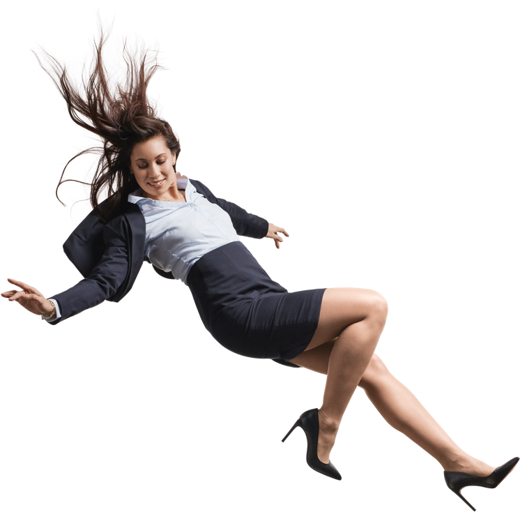 Businesswoman Levitation Concept