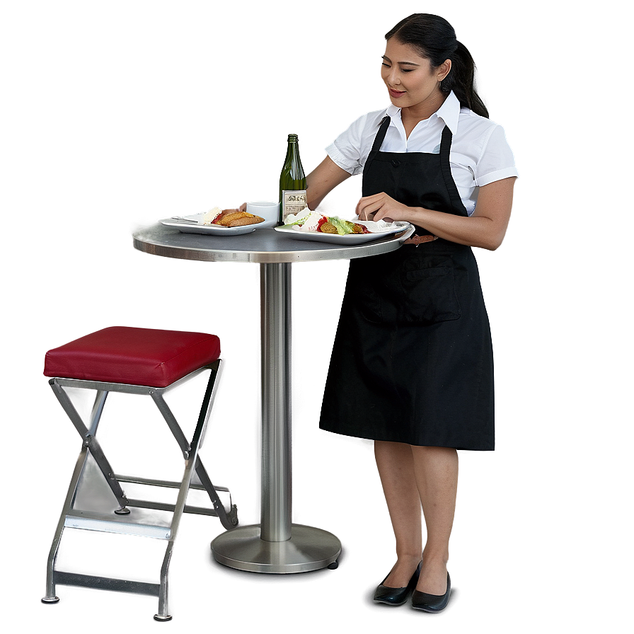 Busy Restaurant Waitress Png 06272024