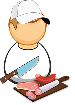 Butcher Boy Cartoon Clipart