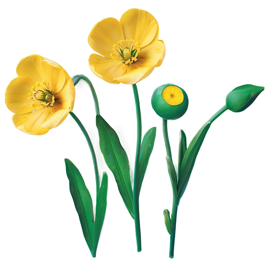 Buttercup Flower Png Duk