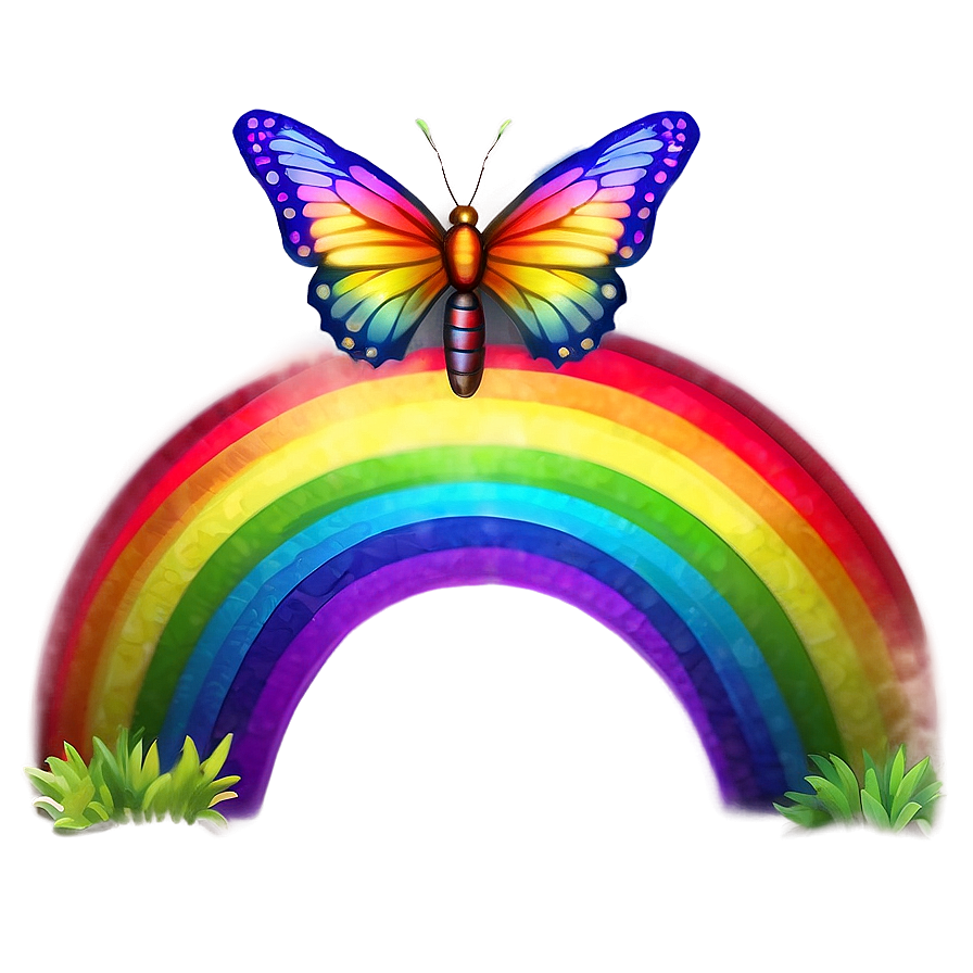 Butterfly And Rainbow Png 61