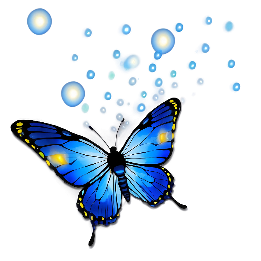 Butterfly Night Glow Png Jht