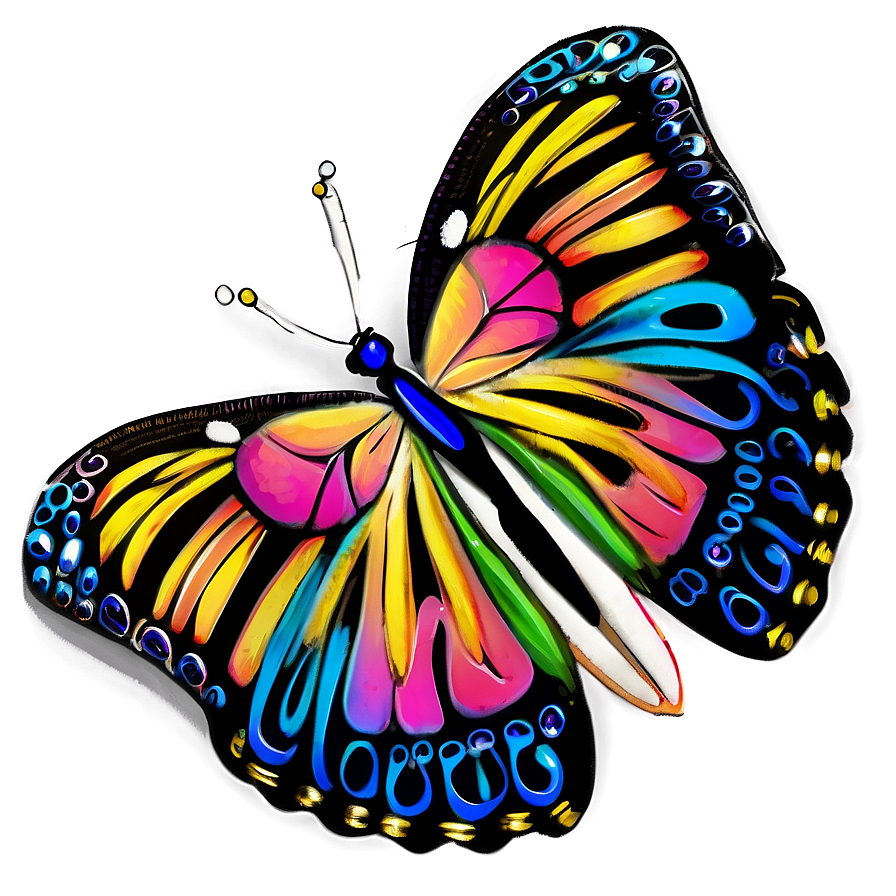 Butterfly Outline Craft Png Hng9