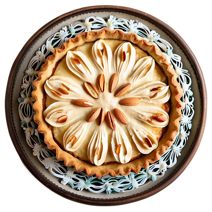 Buttery Almond Tart Pie Png 05232024