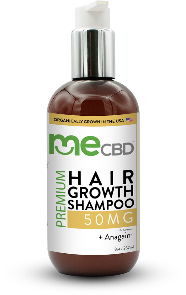 C B D Hair Growth Shampoo Bottle