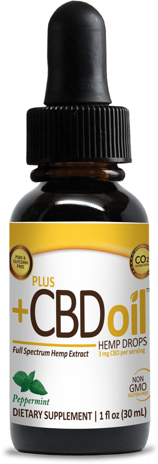 C B D Oil Drops Peppermint Flavor