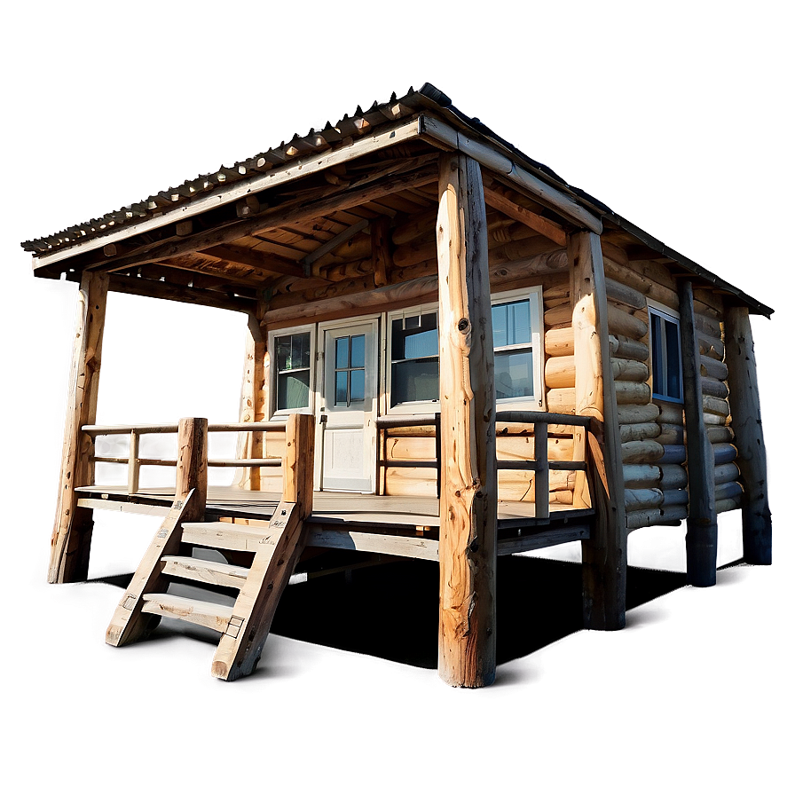 Cabin With Wooden Bridge Png Vpj