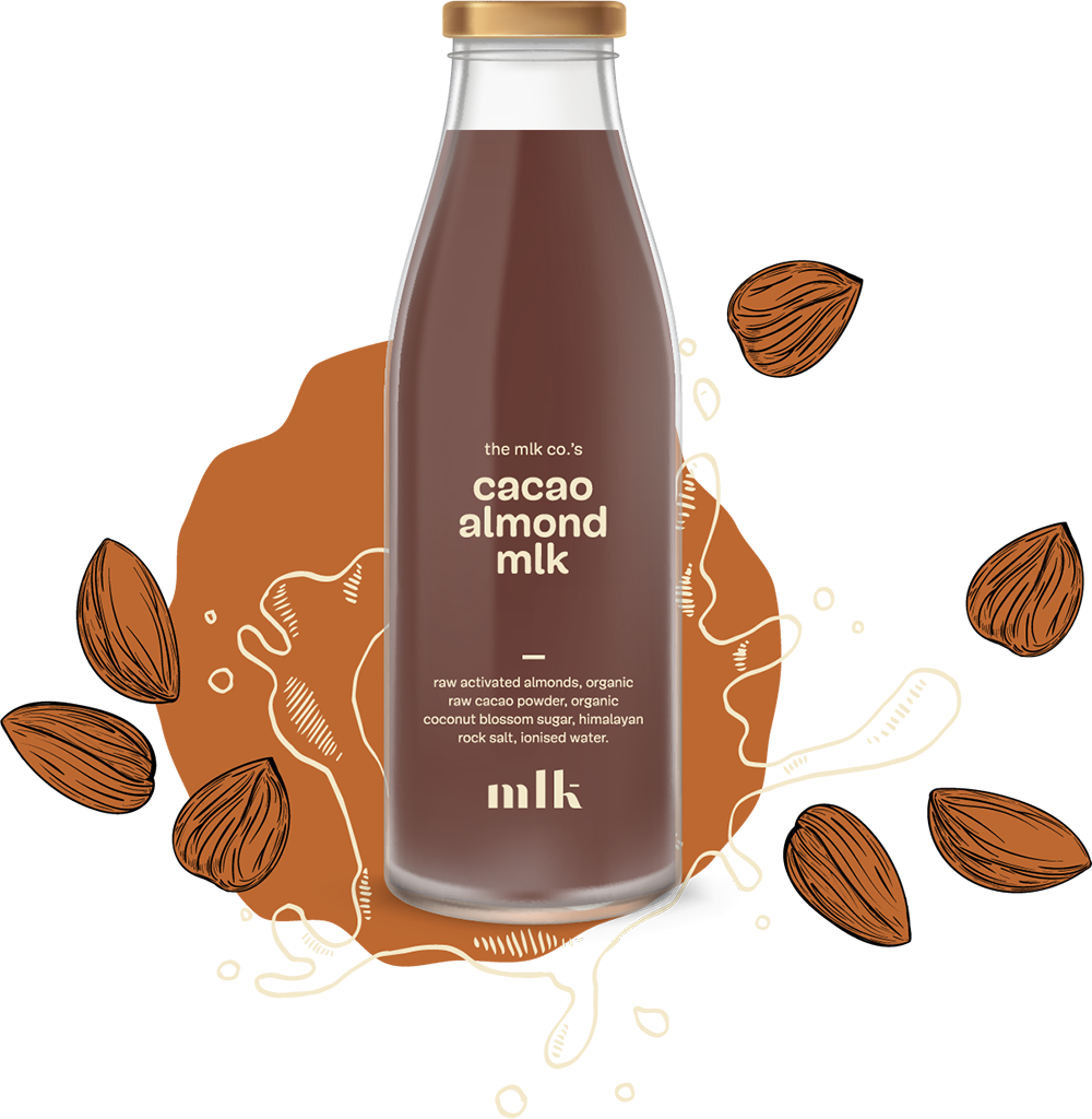 Cacao Almond Milk Bottle