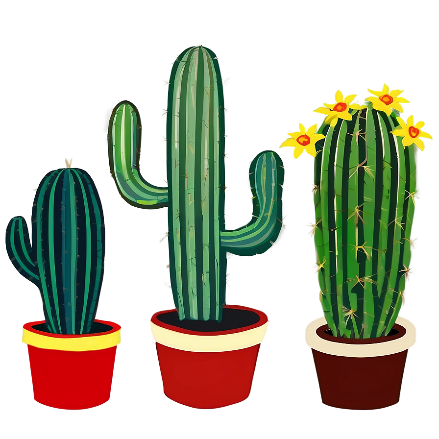 Cactus Drawing Png 05032024