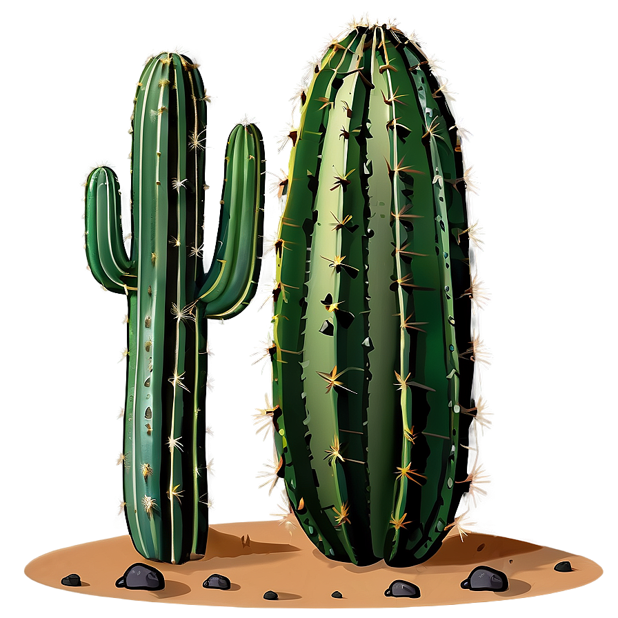 Cactus In Desert Png Tub