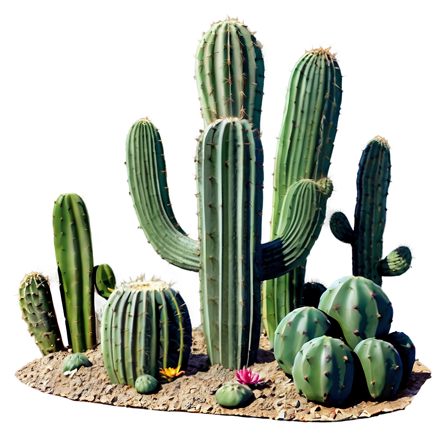 Cactus Scene Png 05032024