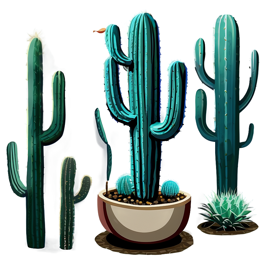 Cactus Scene Png Yah