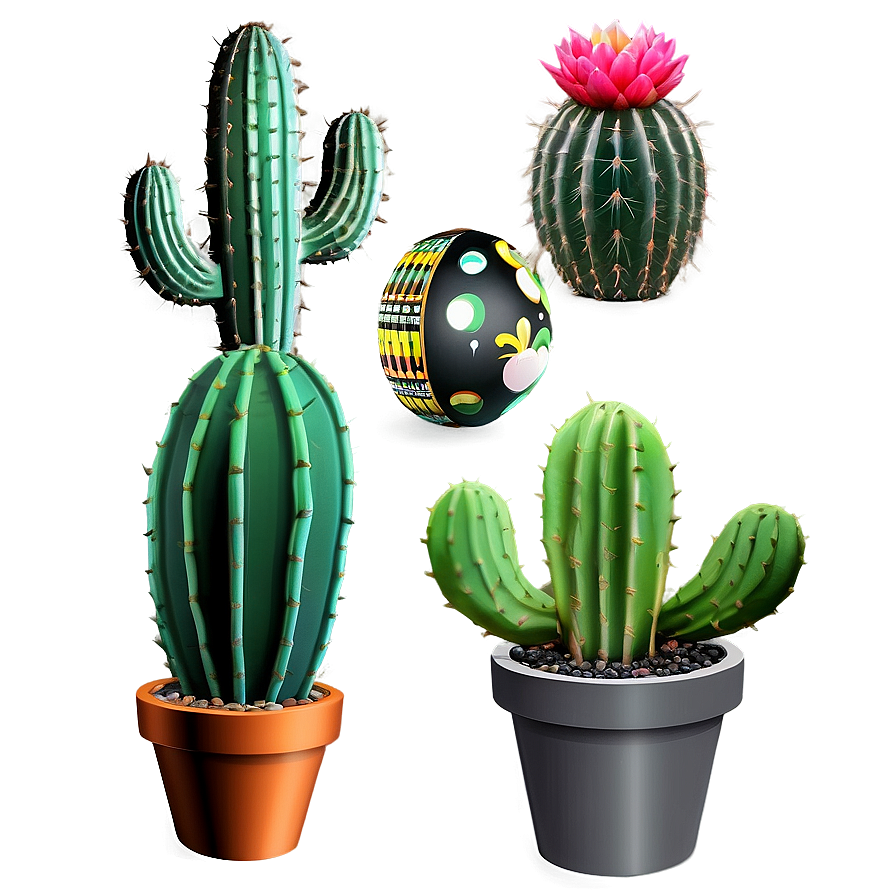 Cactus Set Png Kgw60