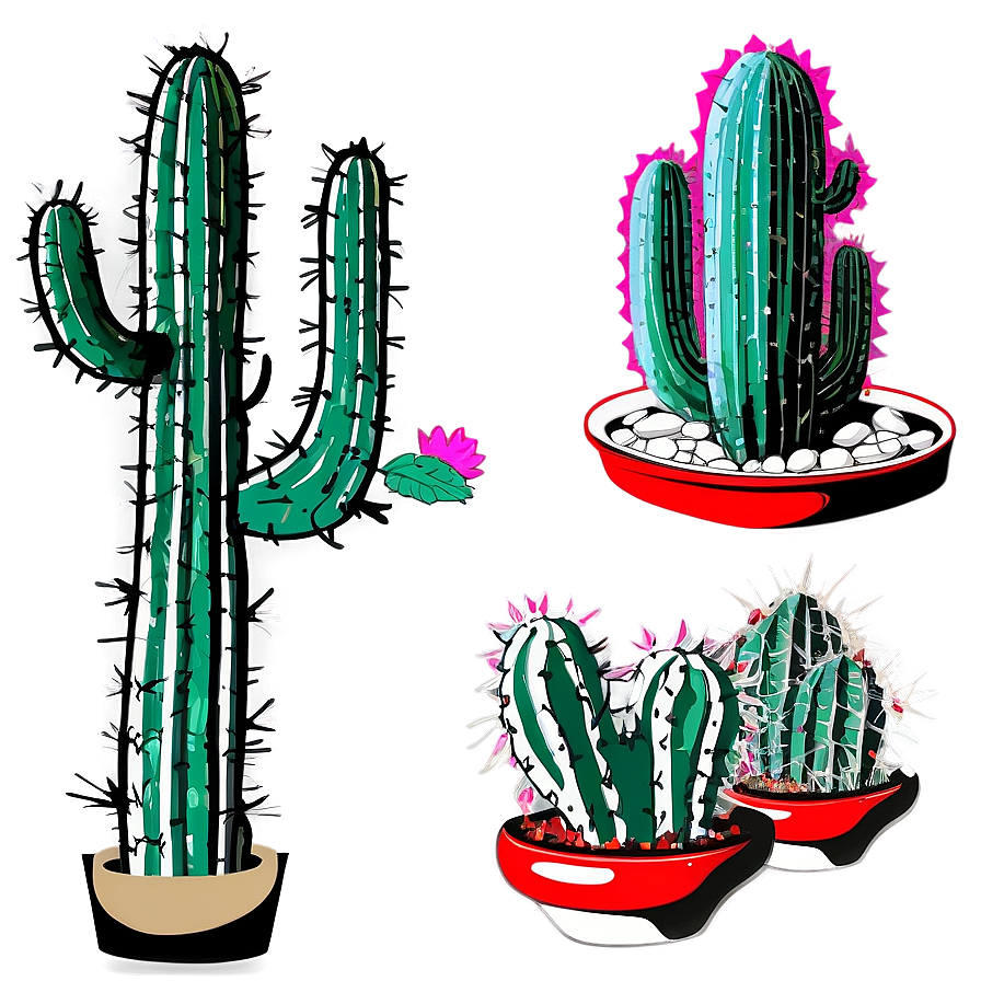 Cactus Sketch Png Tcd47