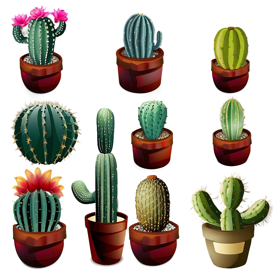 Cactus Variety Png 11