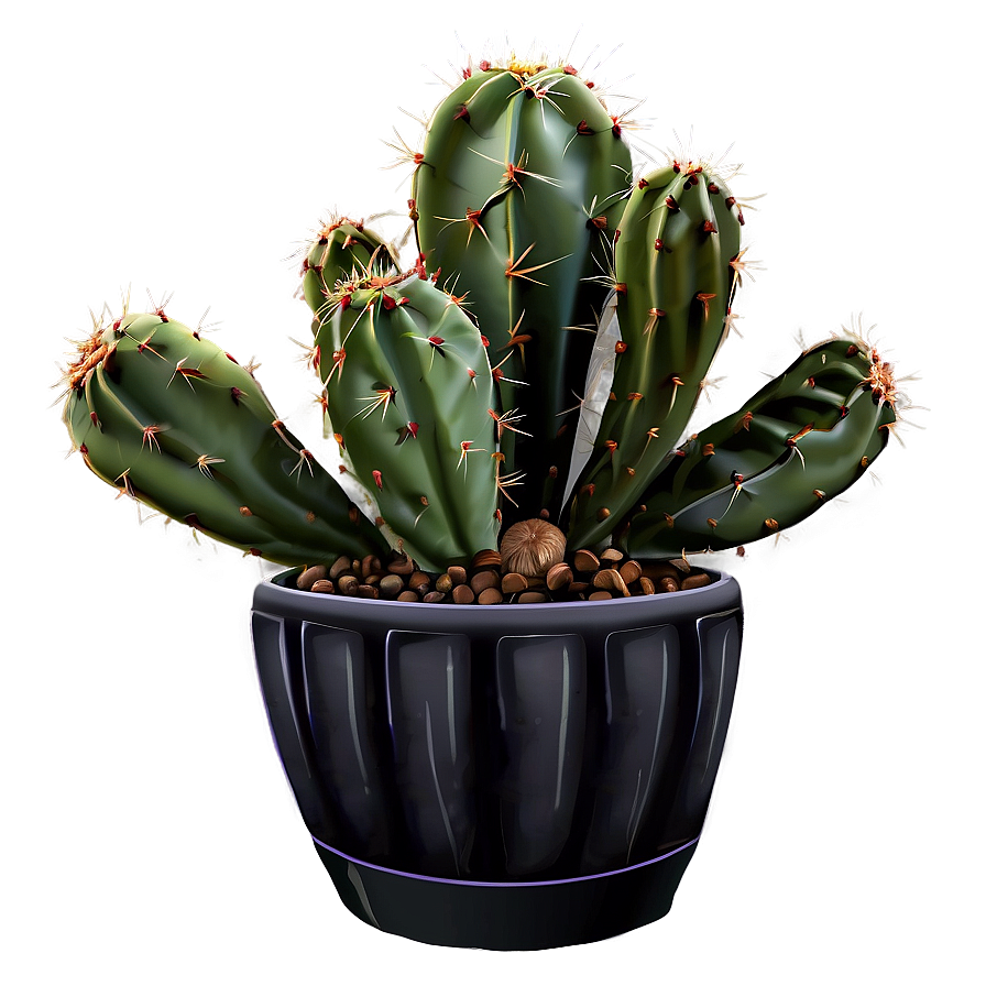 Cactus With Pot Png 59