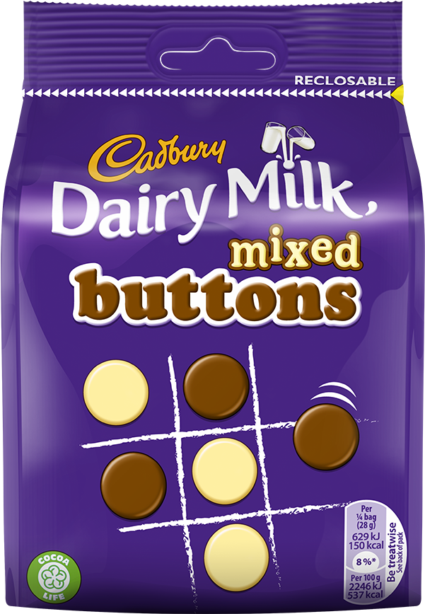 Cadbury Dairy Milk Mixed Buttons Package