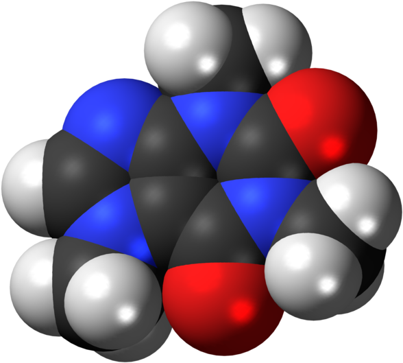 Caffeine Molecule3 D Model