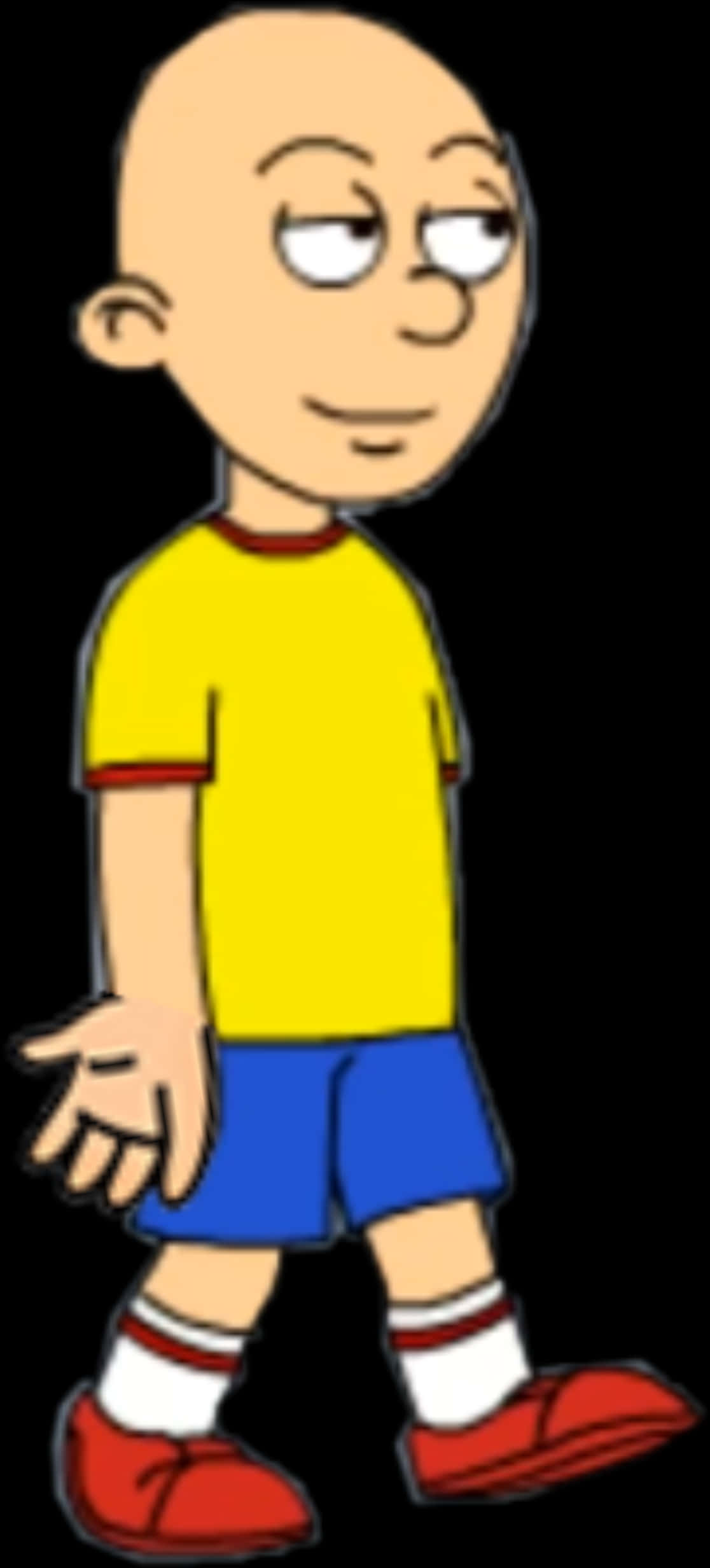 Caillou Cartoon Character Standing