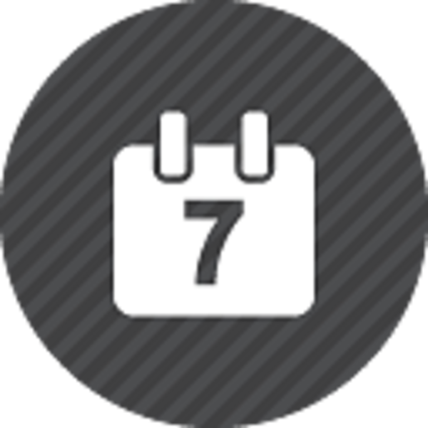 Calendar Iconwith Date Number7