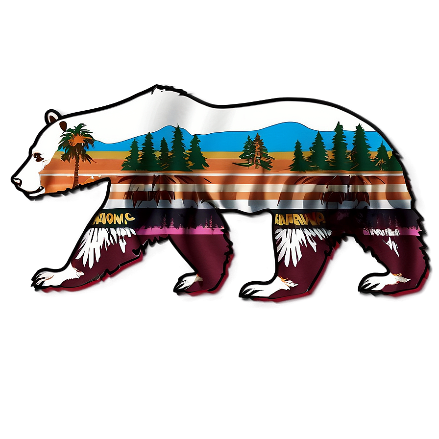 California Bear Outline Png 70