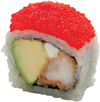 California Rollwith Tobiko Topping