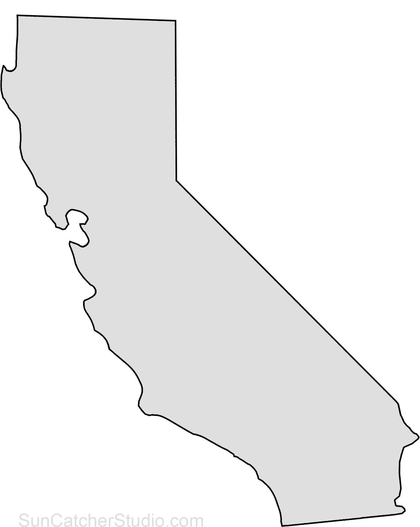 California State Outline Vector